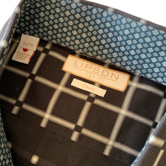 Like New Lipson Sport Classic Fit 100% cotton Men’s button down shirt - Picture 3 of 6